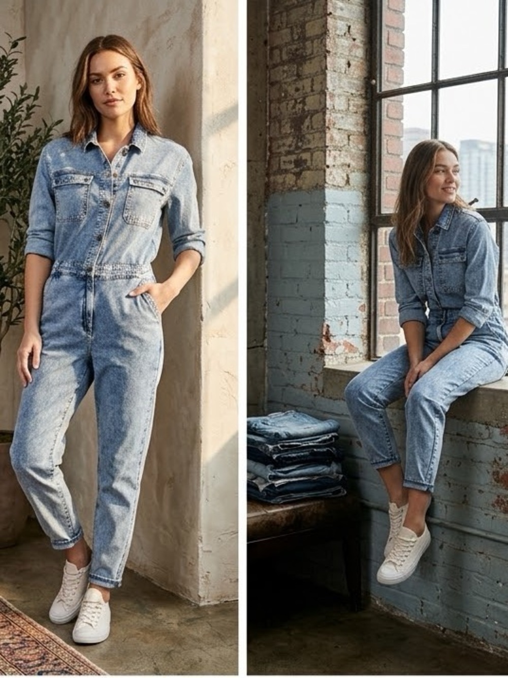 MAVI 🖤 Denim UtilityJumpsuit - Light Blue